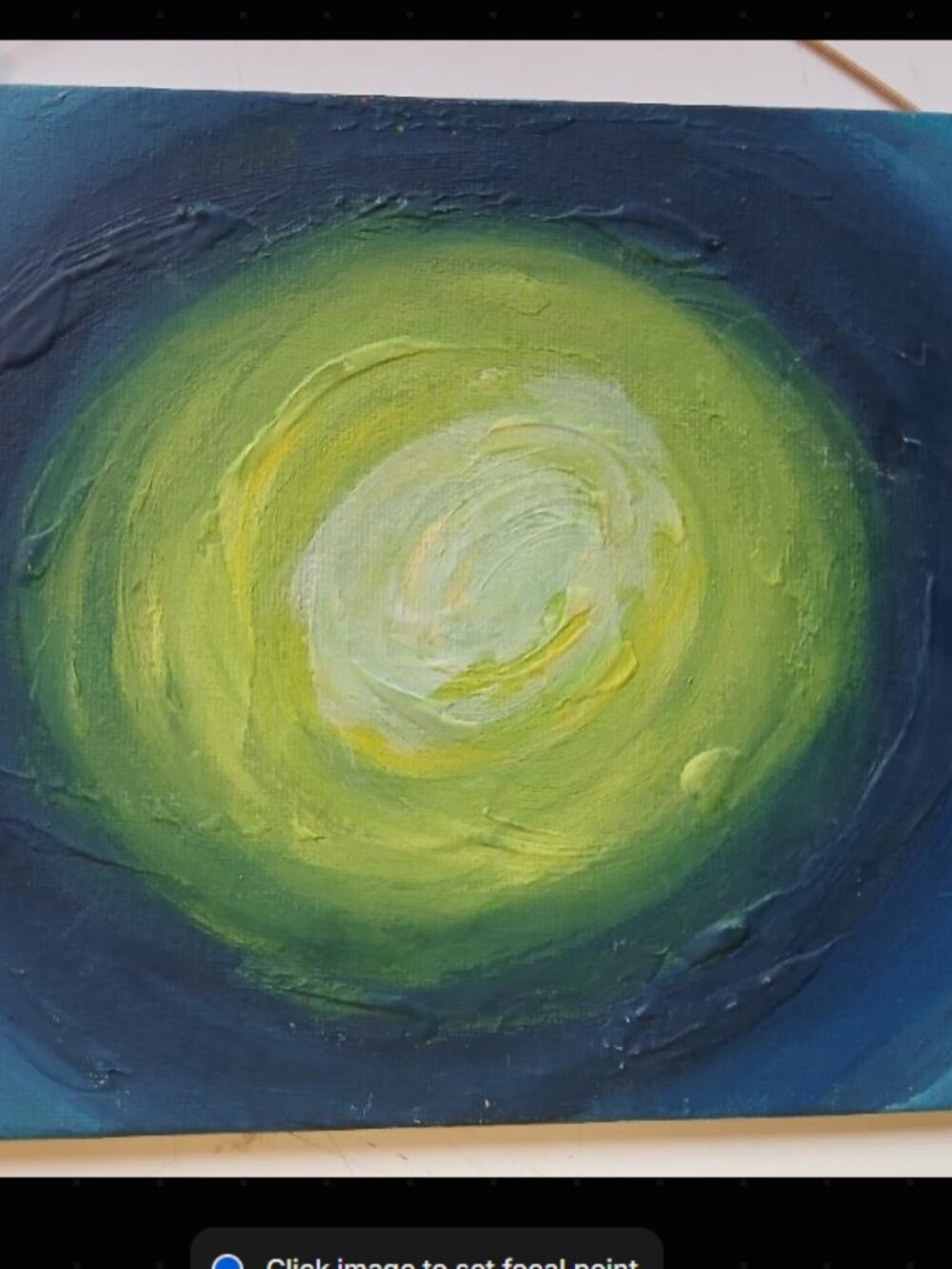 Swirling Vortex painting on canvas by The Chef Dr. Heaton